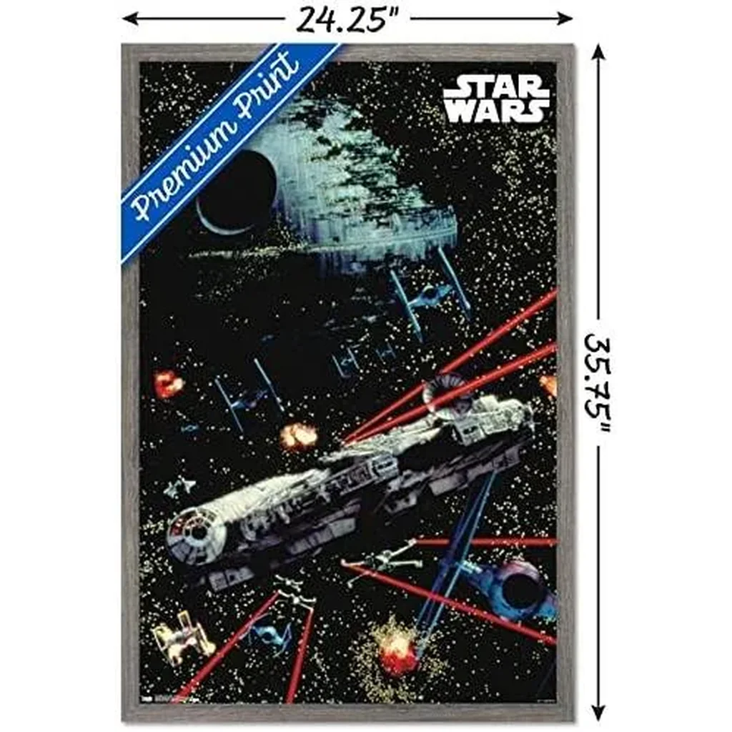 ALAYRA Star Wars Saga - Space Battle Wall Poster, 22.375" x 34", Unframed Version 01 - Image 2
