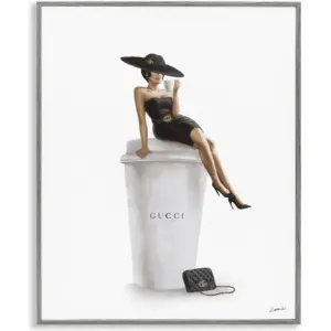 ALAYRA Stylish Fashion Female Pose Coffee Designer Purse 01