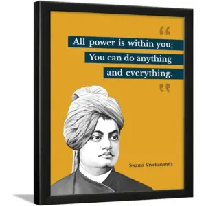 ALAYRA Suitable Swami Vivekananda Motivational Quotes fra for OFFICE & STUDENT- Framed Posters with Frame - Quotes Wall Fra - Photos with Quotes - (14 X 11 inches) 01