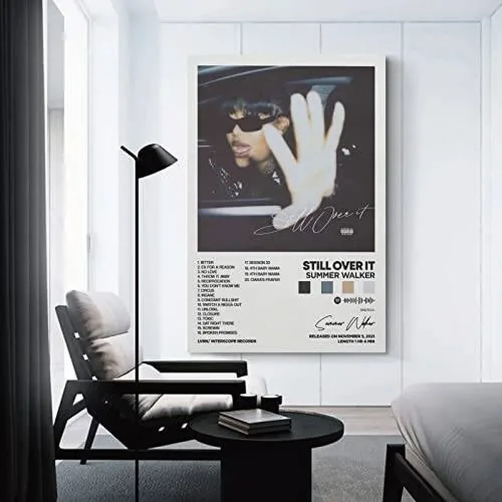 ALAYRA Summer Walker - Still Over It Album Cover Canvas Posters for Room Aesthetic Gift Unframe12x18inch(30x45cm) 01 - Image 2