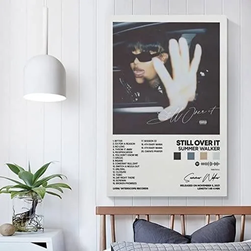ALAYRA Summer Walker - Still Over It Album Cover Canvas Posters for Room Aesthetic Gift Unframe12x18inch(30x45cm) 01 - Image 3
