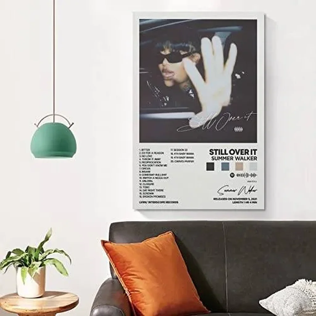 ALAYRA Summer Walker - Still Over It Album Cover Canvas Posters for Room Aesthetic Gift Unframe12x18inch(30x45cm) 01 - Image 4