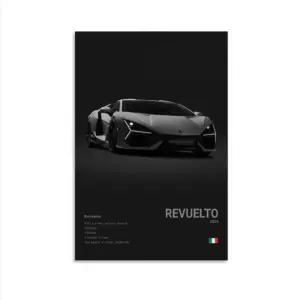 ALAYRA Supercar Poster - Muscle Car Wall Art Canvas Pictures - Room Decor Unframed 12x18inch (30x45cm) 01