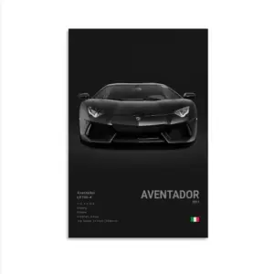 ALAYRA Supercar Poster - Muscle Car Wall Art Canvas Pictures - Room Decor Unframed 12x18inch (30x45cm) 02
