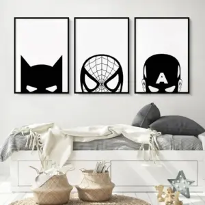 ALAYRA Superhero Canvas Wall Art 12x16 Unframed 01
