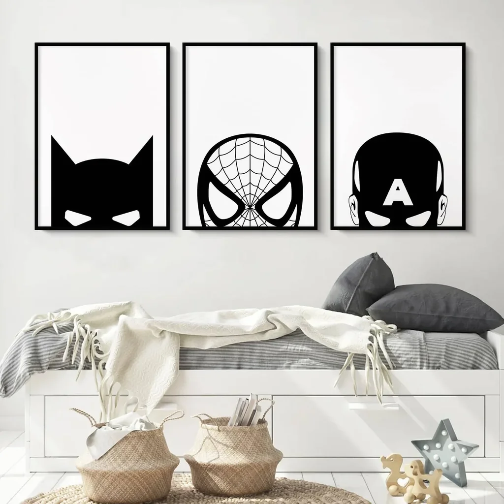 ALAYRA Superhero Canvas Wall Art 12x16 Unframed 01