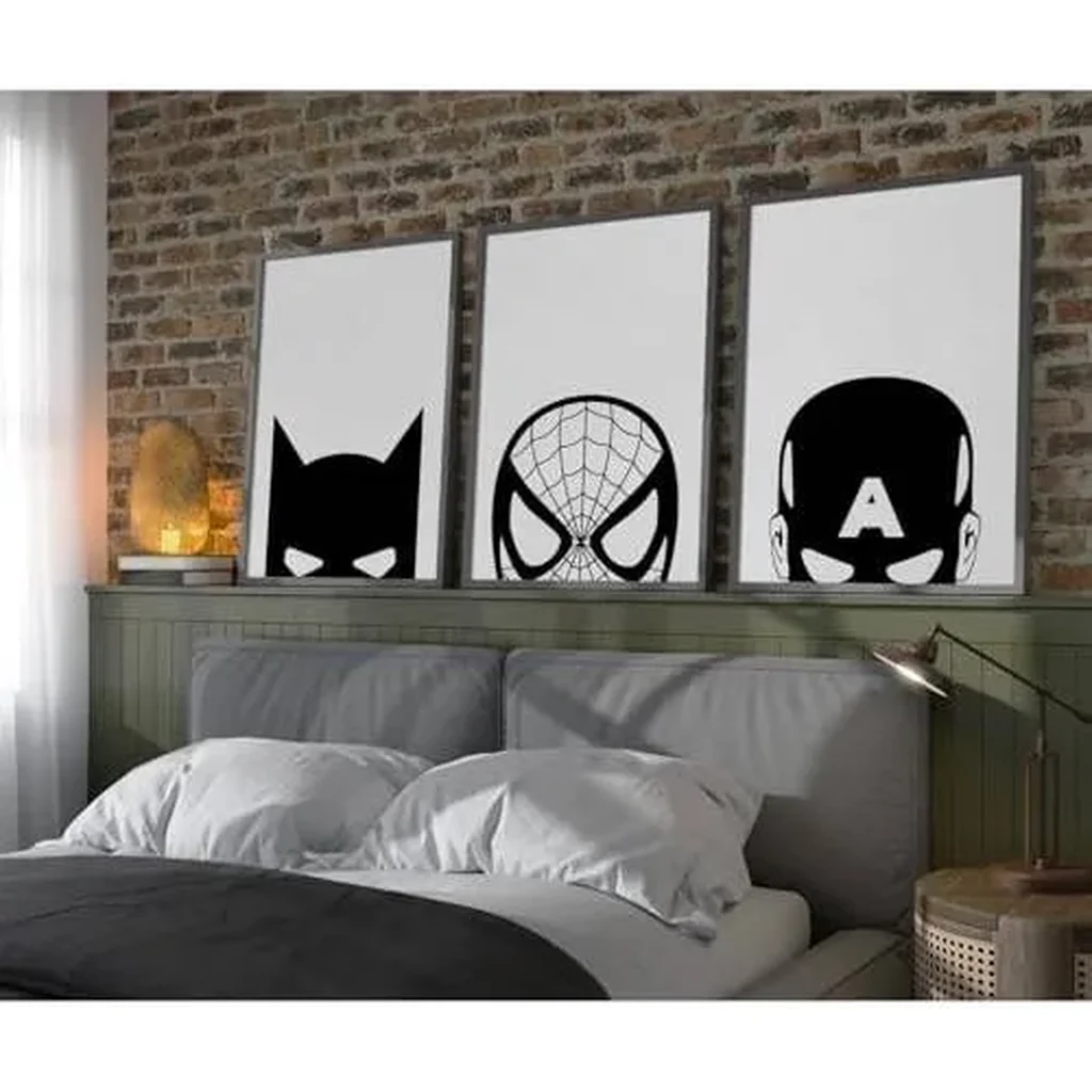 ALAYRA Superhero Canvas Wall Art 12x16 Unframed 01 - Image 5
