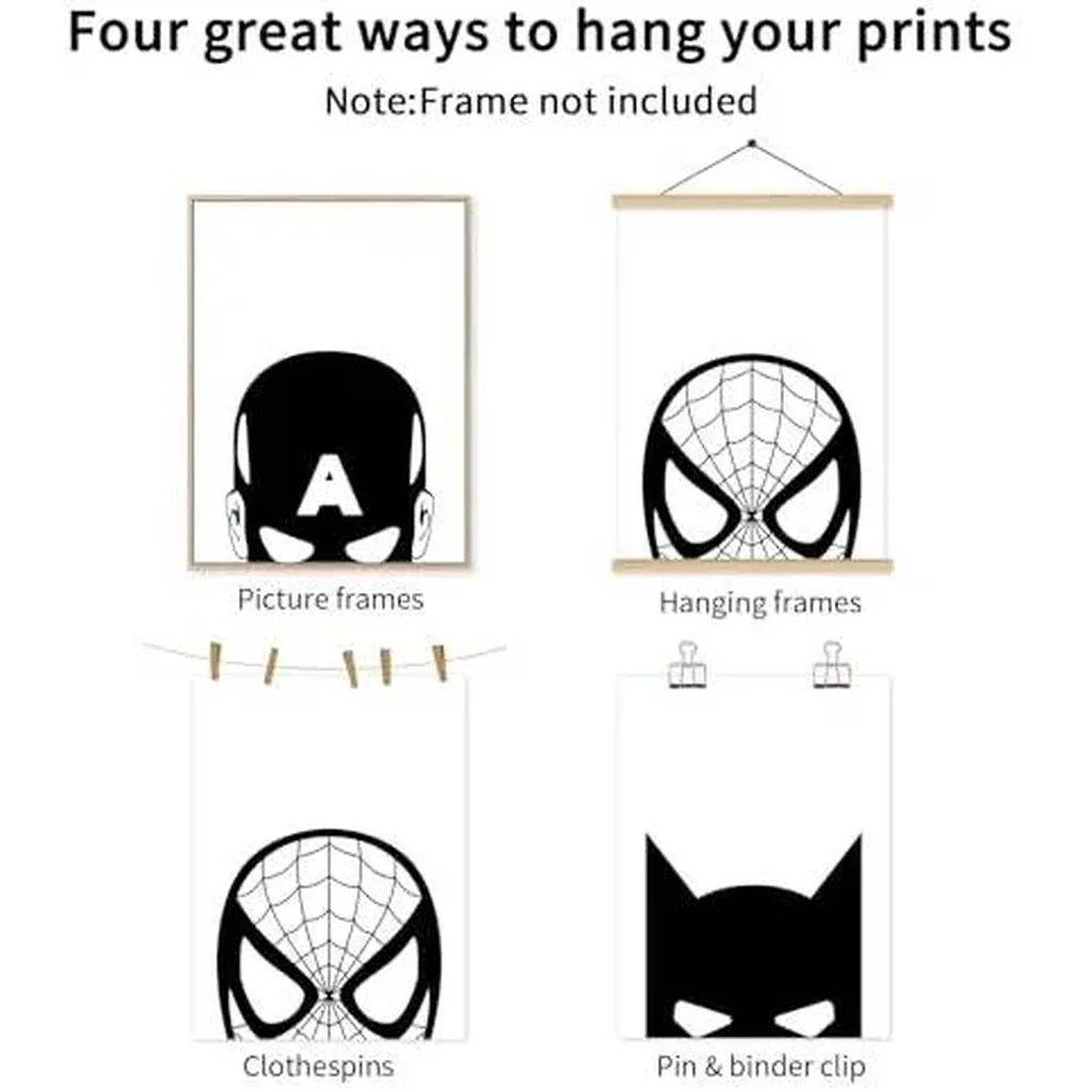 ALAYRA Superhero Canvas Wall Art 12x16 Unframed 01 - Image 6