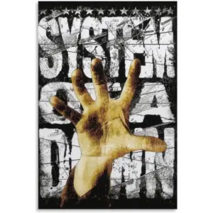 ALAYRA System Of A Down Poster Band Music Cover Canvas Art Poster And Wall Art Hanging Decor for Modern Family Corridor Posters 12x18inch(30x45cm) 01
