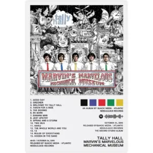 ALAYRA Tally Hall Poster Marvin's Marvelous Mechanical Museum Album Cover Posters Canvas Poster Bedroom Decor Sports Landscape Office Room Decor Gift Unframe16x24inch(40x60cm) 01