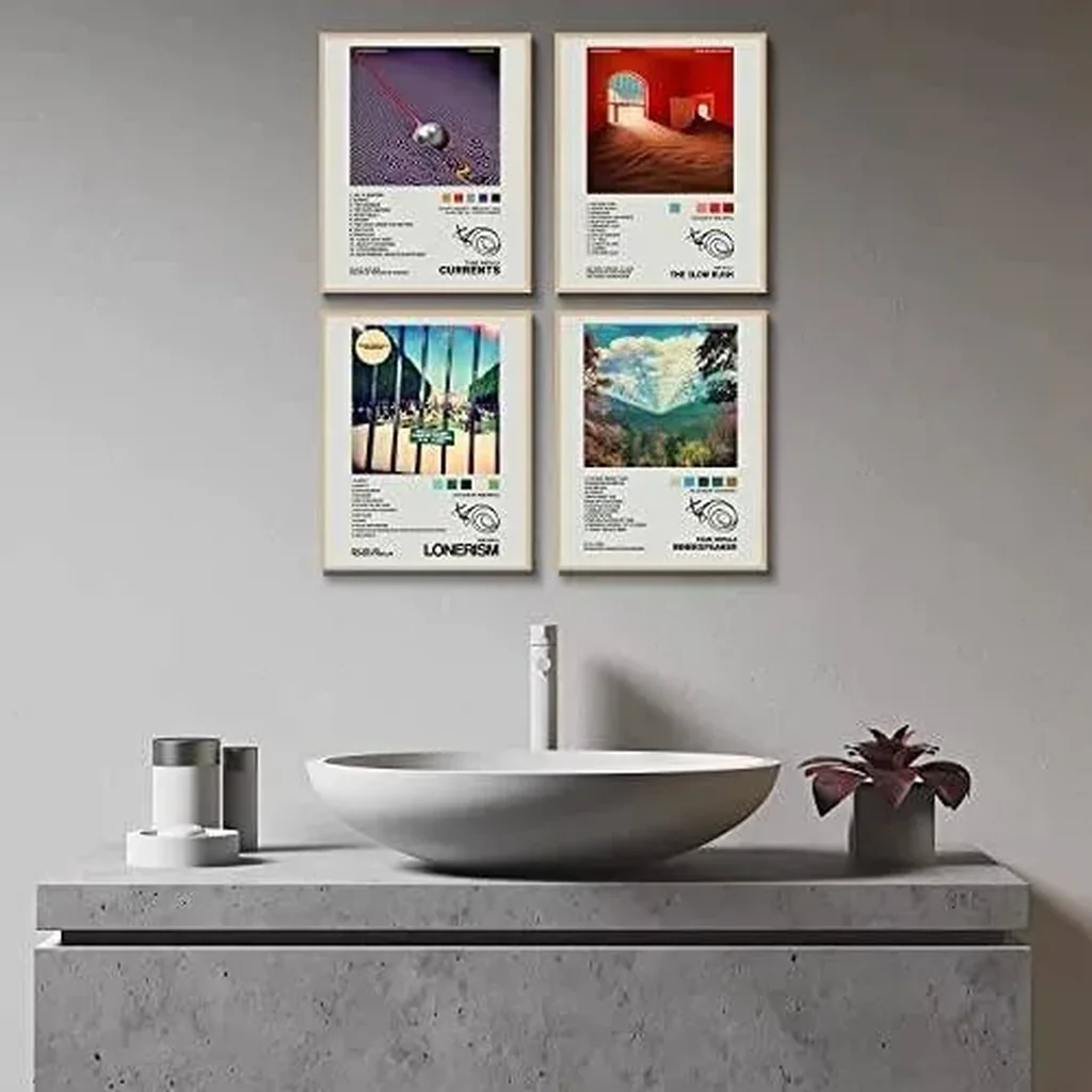 ALAYRA Tame Impala Posters Music Album Cover Posters Print Set of 4 Room Aesthetic Canvas Wall Art for Girl and Boy Teens Dorm Decor 8x10 inch Unframed 01 - Image 2