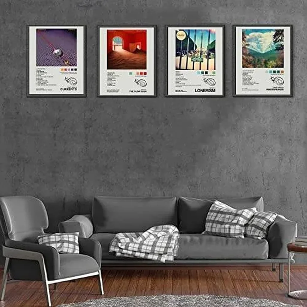 ALAYRA Tame Impala Posters Music Album Cover Posters Print Set of 4 Room Aesthetic Canvas Wall Art for Girl and Boy Teens Dorm Decor 8x10 inch Unframed 01 - Image 5