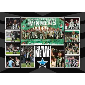 ALAYRA Tell Me Ma - 2025 Carabao Cup Winners, Football Players Multi Signed Pre Print Autographed A4 Montage Photo Print Which Would Make A Great Gift For Any Fan. 01