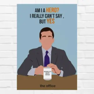 ALAYRA The Office Michael Scott Rolled Poster (Multicolour, 13 Inch X 19 Inch) 01