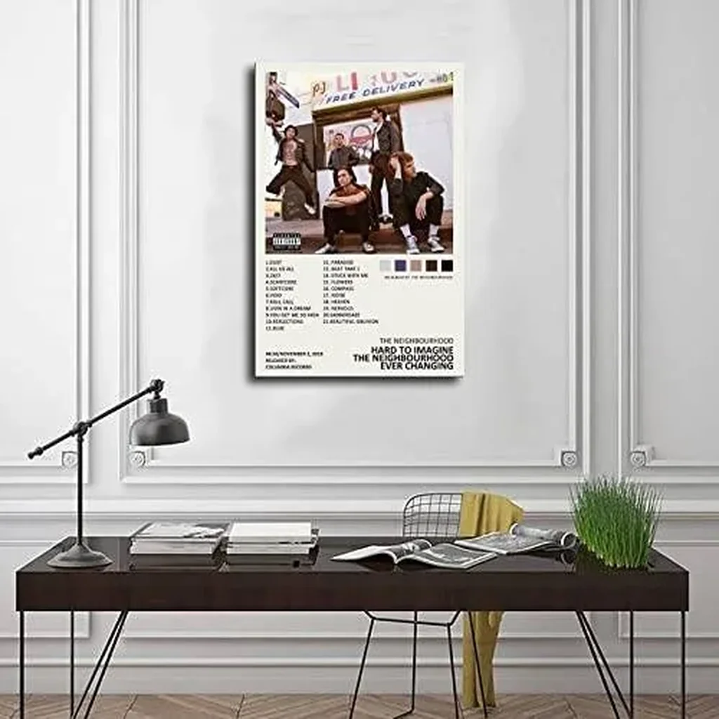 ALAYRA The Poster Neighbourhood Hard To Amagine Ever Changing Music Album Cover Canvas Wall Art Decor for Living Room Bedroom Decoration Unframe 12x18in(30x45cm) 01 - Image 2