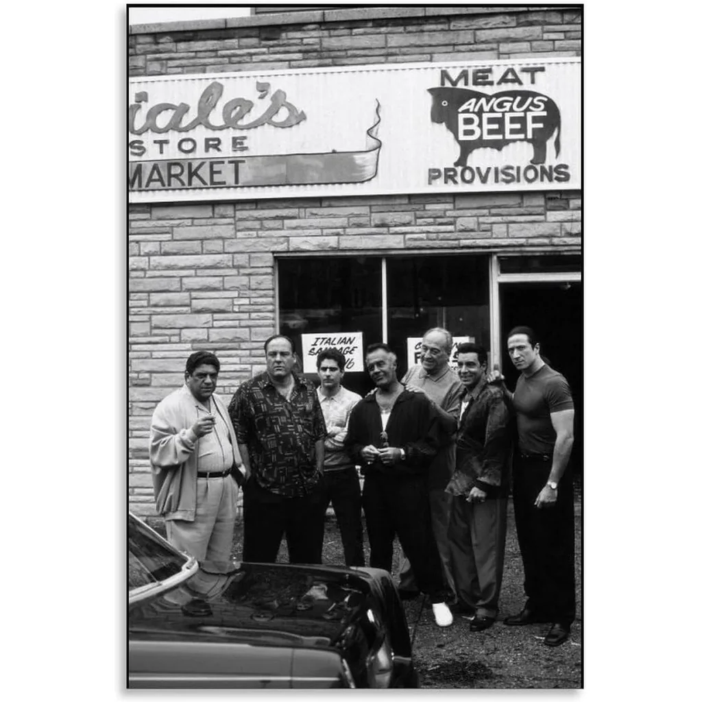 ALAYRA The Sopranos Poster Gangster Tv Series Posters Canvas Art Poster And Wall Art Picture Print Modern Family Bedroom Decor Posters 12x18inch(30x45cm), Unframe-style-6 01