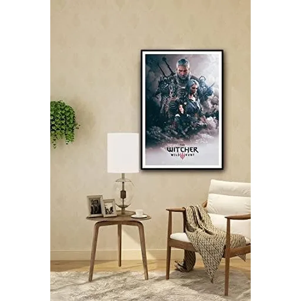ALAYRA The Witcher 3 Wild Hunt Video Game Poster Family Decorative Painting Wall Art Canvas Posters Gifts 12x18 inch No Frame 01 - Image 2