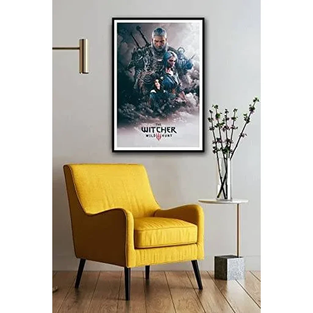 ALAYRA The Witcher 3 Wild Hunt Video Game Poster Family Decorative Painting Wall Art Canvas Posters Gifts 12x18 inch No Frame 01 - Image 3