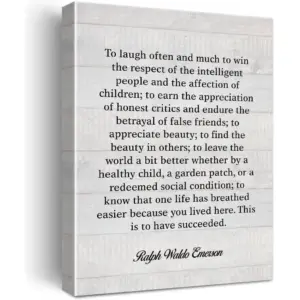 ALAYRA This is My Wish for You Motivational Quote Poster Canvas Wall Art for Office Home Decor - Positive Literary Canvas Print Wall Art Painting Ready to Hang Gifts - Easel & Hanging Hook 12x15 Inch