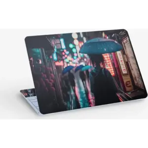 ALAYRA Tokyo Alleyway Digital Art, Laptop Skin Sticker Decal, 13.3 14 15 15.4 15.6 Inch Laptop Universal Vinyl Skin Sticker Cover, Dustproof, Waterproof, Decal Protector With Free 2 Wrist Pads 01