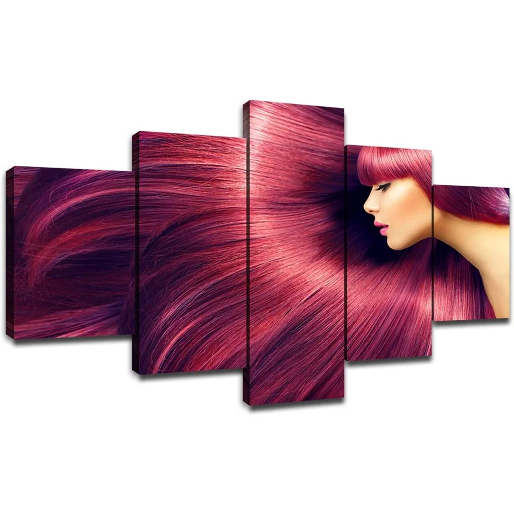 ALAYRA Tower Fashion Wall Decor Canvas Art Beauty Picture 60x32inch Pink Fashion Beauty-80x30-08 01