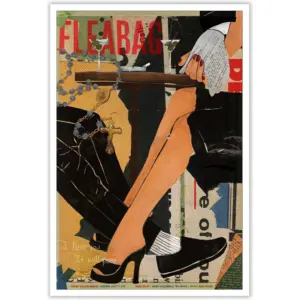 ALAYRA Trendy Retro Fleabag Colorful Poster Funny I Love You Is Will Pass Canvas Wall Art Funky Bar Cart Decor Aesthetic Prints Painting White Cheers Cocktail Wall Decor 16x24in Unframed 01