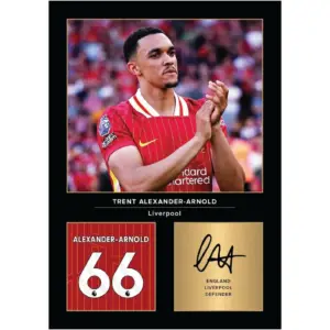 ALAYRA Trent Alexander - Arnold Signed A4 Printed Photo Picture Display Gift For Liverpool Fans Digitally Reproduced Signature Unframed 01