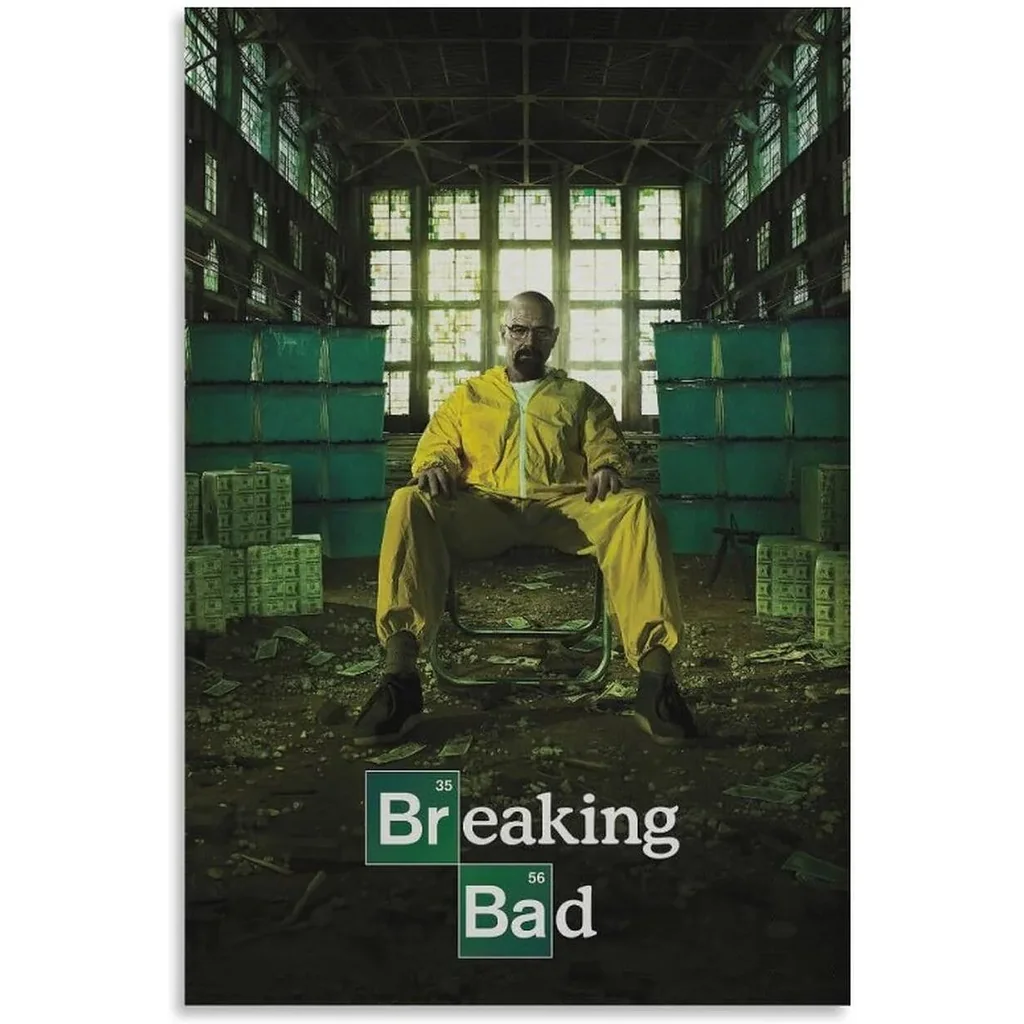 ALAYRA TV Series Breaking Movie Art Poster Bad Man Posters Wall Art Paintings Canvas Wall Decor Home Decor Living Room Decor Aesthetic Prints 16x24inch(40x60cm) Unframe-style 01