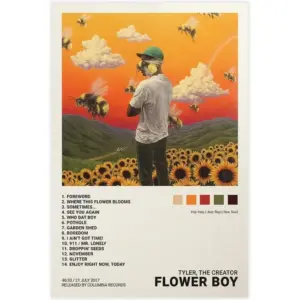 ALAYRA Tyler Poster FLOWER BOY Album Cover Poster Canvas Printed Poster Unframe16x24inch(40x60cm) 01