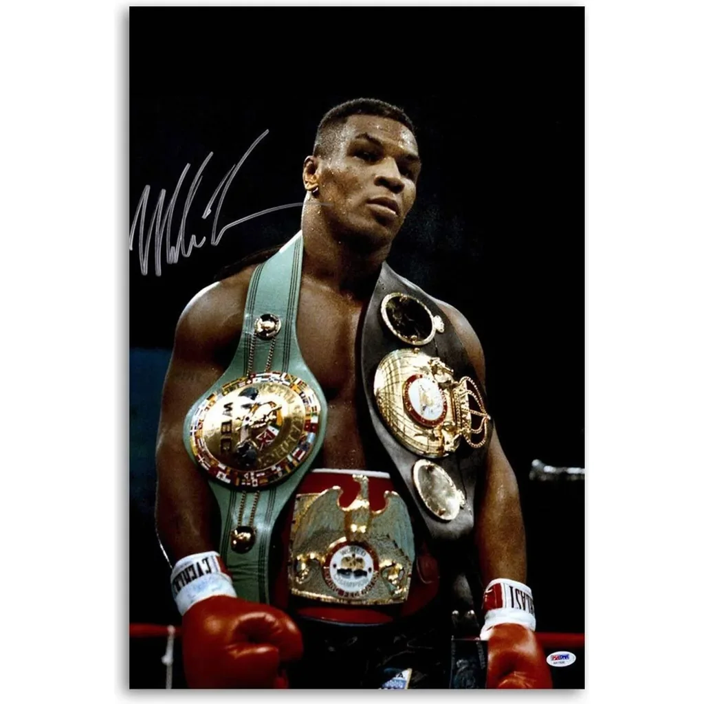 ALAYRA Tyson with Belts Boxing Canvas Art Poster And Wall Art Picture Print Modern Family Bedroom Decor Posters 08x12inch(20x30cm), Unframed -3 01