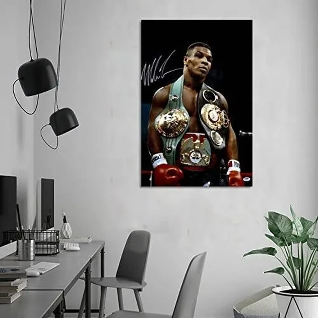 ALAYRA Tyson with Belts Boxing Canvas Art Poster And Wall Art Picture Print Modern Family Bedroom Decor Posters 08x12inch(20x30cm), Unframed -3 01 - Image 5