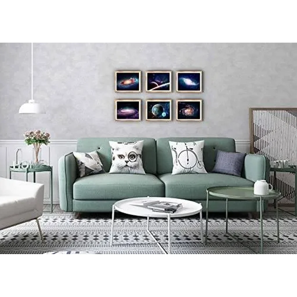 ALAYRA Universe Starry Sky Wall Art Outer Space Fantastic Nebula Galaxy Painting Pictures , for Bedroom, Living Room, Bathroom Decor , Posters for Kids, Boys or Girls Room , Set of 6 ( 8" x10" ) Unfra - Image 4