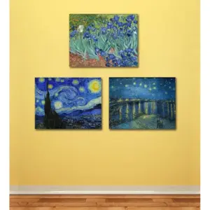ALAYRA Vincent Van Gogh Unframed Poster (Paper A3 Multicolour) -Set of 3 01