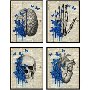 ALAYRA Vintage Anatomy Posters, Anatomy Wall Art, Anatomy Wall Decor, Anatomy Pictures, Anatomy Decorations for Office, Posters and Prins - 8x10 Unframed 01