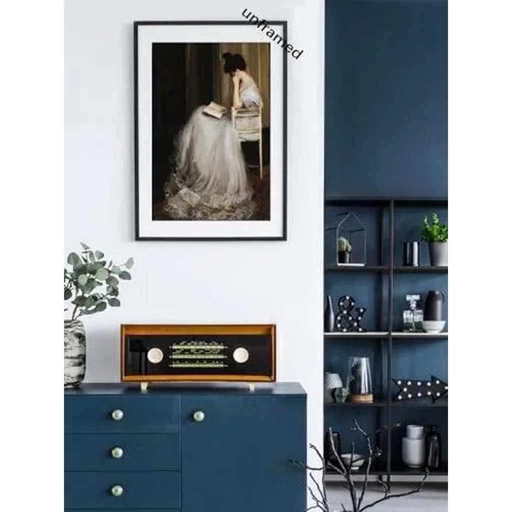 ALAYRA Vintage French Woman Reading Portraits Canvas Wall Art Famous Artwork Dark Academia Aesthetic 19th Century Antique Poster Prints 24x36in Unframed 01 - Image 3