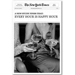 ALAYRA Vintage Funky Hot Girl Posters The New York Ti Newspaper Canvas Wall Art Trendy Black White Prints Room Aesthetic Modern Preppy Wall Decor for Dorm Apartment Bedroom (A, 16x24inch Unframe) 01