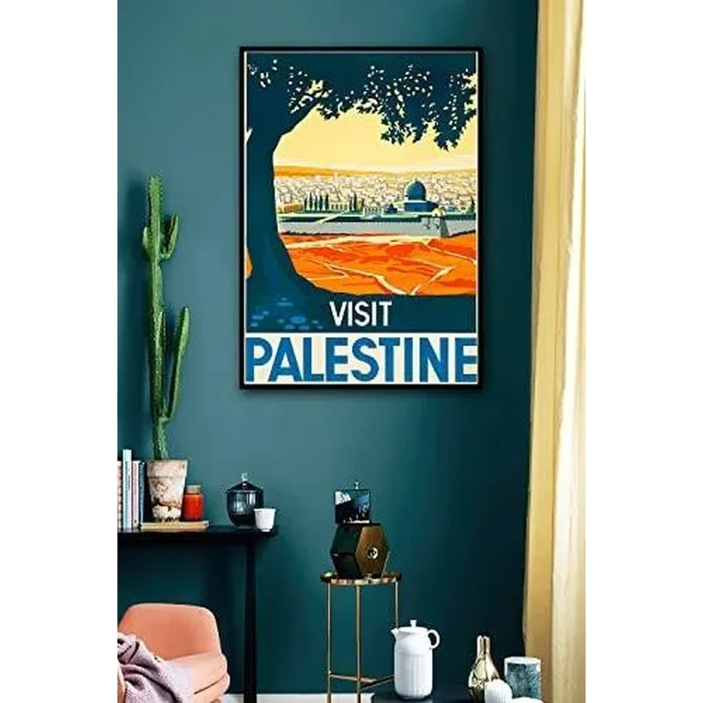 ALAYRA Visit Palestine Vintage Travel Posters Personality Picture Painting Wall Art Canvas Posters Modern Home Room Decor Gifts 12x18 inch No Frame 01 - Image 4