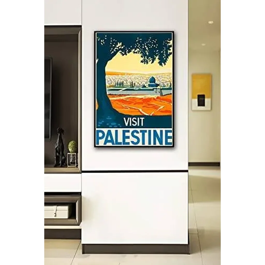 ALAYRA Visit Palestine Vintage Travel Posters Personality Picture Painting Wall Art Canvas Posters Modern Home Room Decor Gifts 12x18 inch No Frame 01 - Image 5