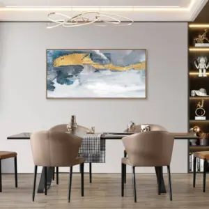 ALAYRA Wall Art Canvas Print Abstract Painting Modern art Picture Stretched and Framed Ready to Hang for Home Decor Living Room Bedroom Kitchen Office Artwork 01