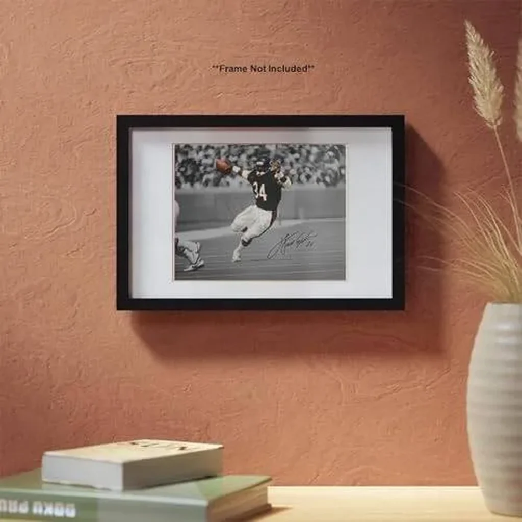 ALAYRA Walter Payton Signed Photo Autograph Print Wall Art Home Decor 01 - Image 4