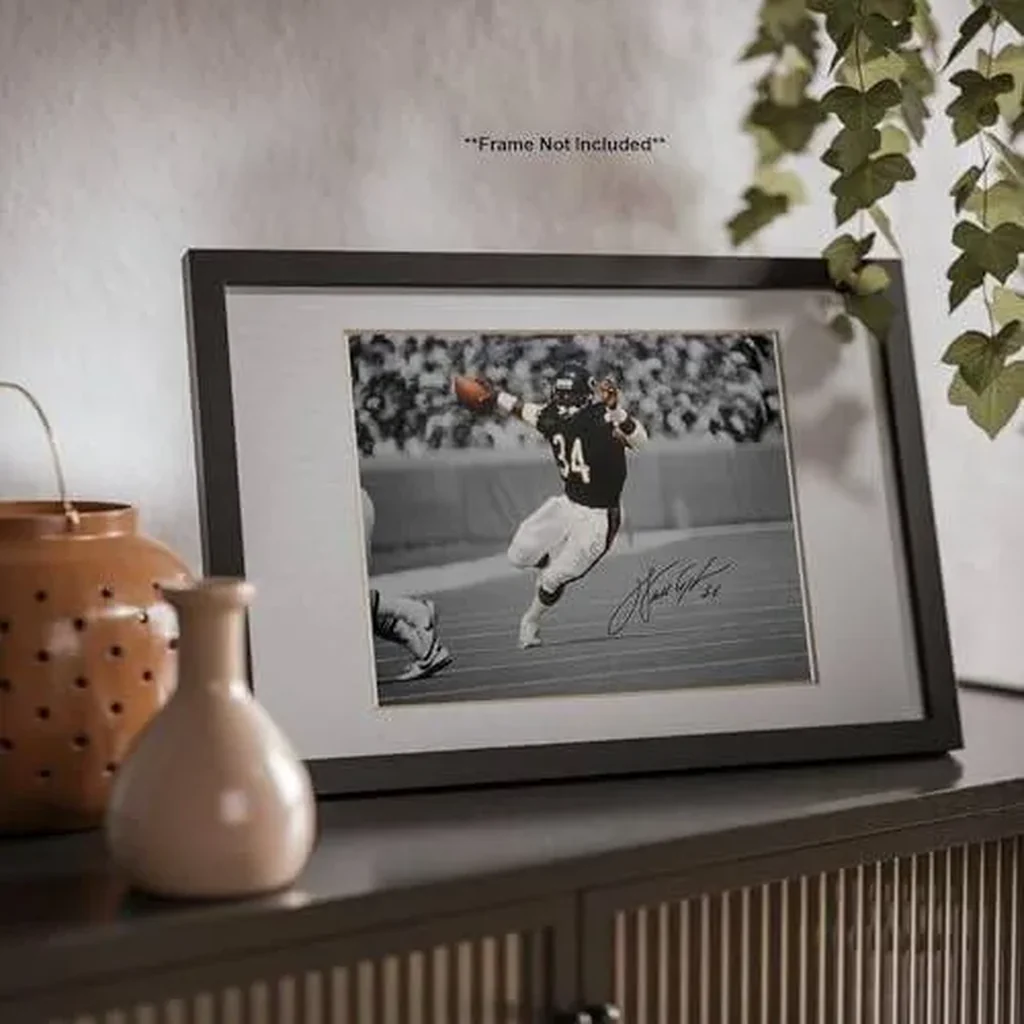 ALAYRA Walter Payton Signed Photo Autograph Print Wall Art Home Decor 01 - Image 5