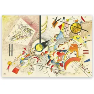 ALAYRA Wassily Kandinsky Wall Art Poster - Ohne Titel Canvas Art Print - Abstract Painting Modern Artwork Cool Wall Decor for Living Room Office Unframed (12x18in/30x45cm) 01