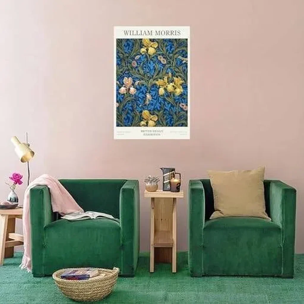 ALAYRA William Morris Wall Art William Morris Posters Famous Paintings Artwork William Morris Art Canvas Prints Unframe-style 12x18inch(30x45cm) 01 - Image 3