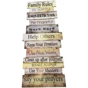 ALAYRA Wooden Sign Board - 80x35cm 01