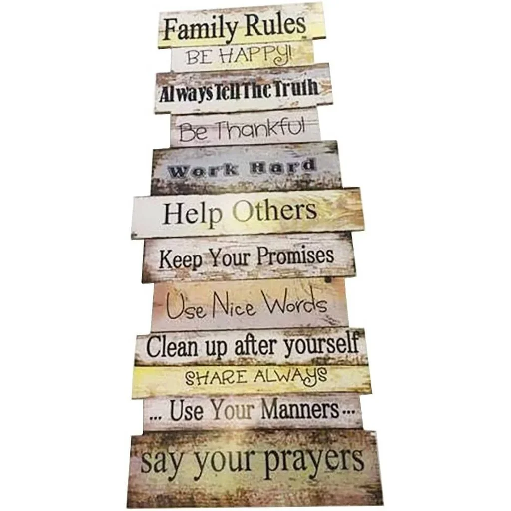 ALAYRA Wooden Sign Board - 80x35cm 01