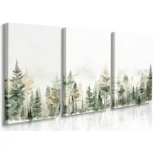 ALAYRA Woodland Nursery Decor Wall Art Forest Decor Safari Nursery Canvas Prints Baby Boy Woodland Prints Jungle Nature Art Wall Decor Woodland Creatures Wall Art Nursery Picture for Kids Room 16"x24"
