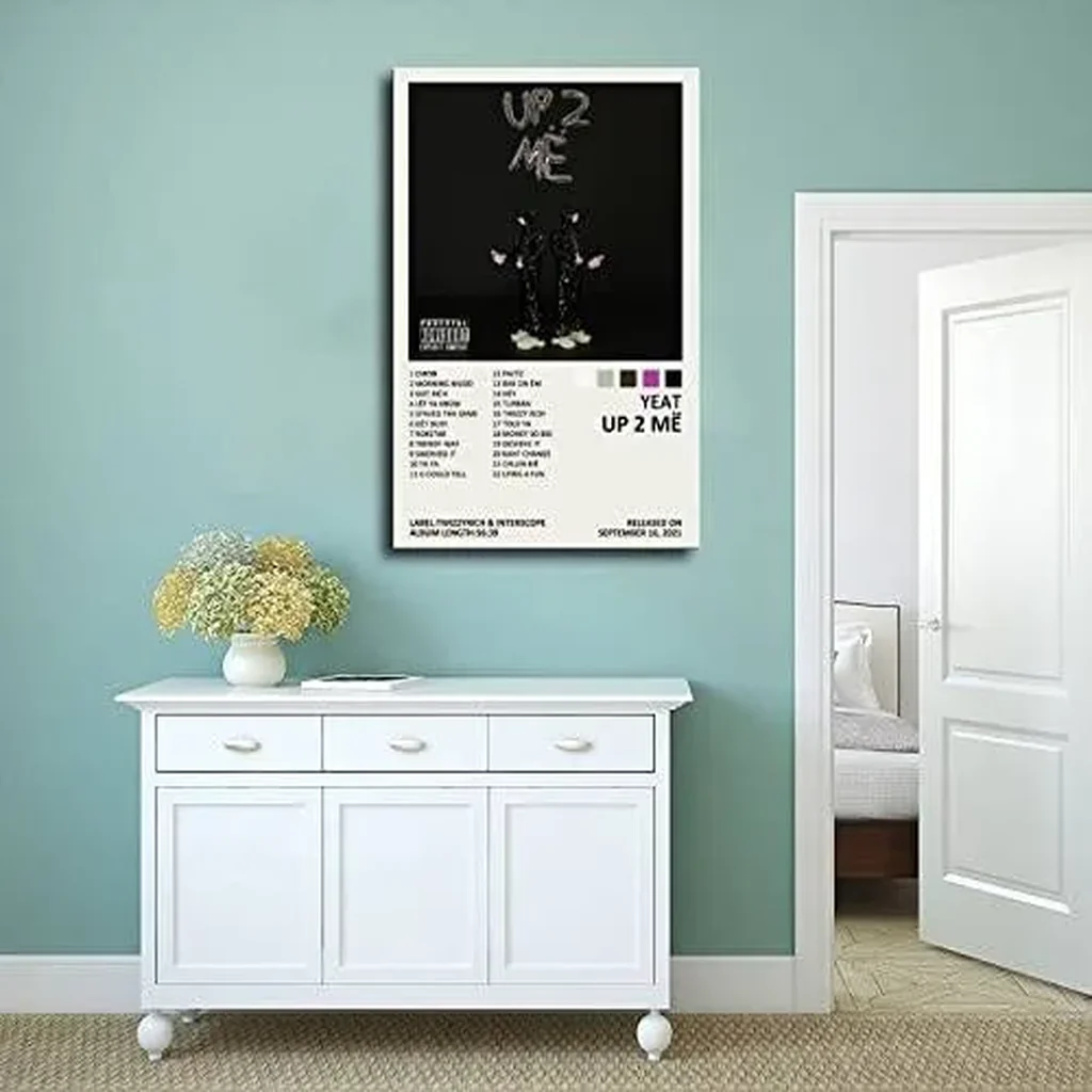 ALAYRA Yeat Poster Up 2 Me Music Album Cover Canvas Poster Bedroom Decor Sports Landscape Office Room Decor Gift Unframe16x24inch(40x60cm) 01 - Image 3