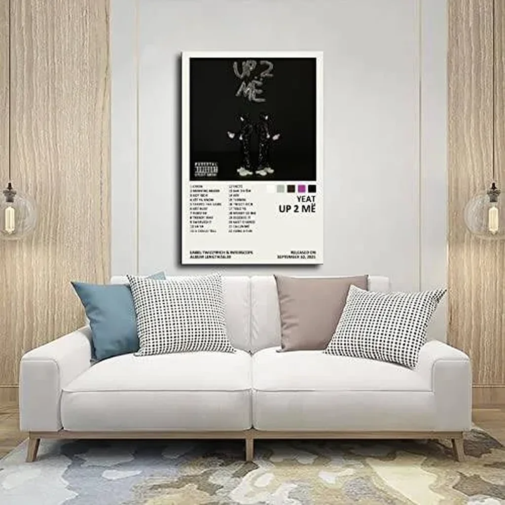 ALAYRA Yeat Poster Up 2 Me Music Album Cover Canvas Poster Bedroom Decor Sports Landscape Office Room Decor Gift Unframe16x24inch(40x60cm) 01 - Image 4