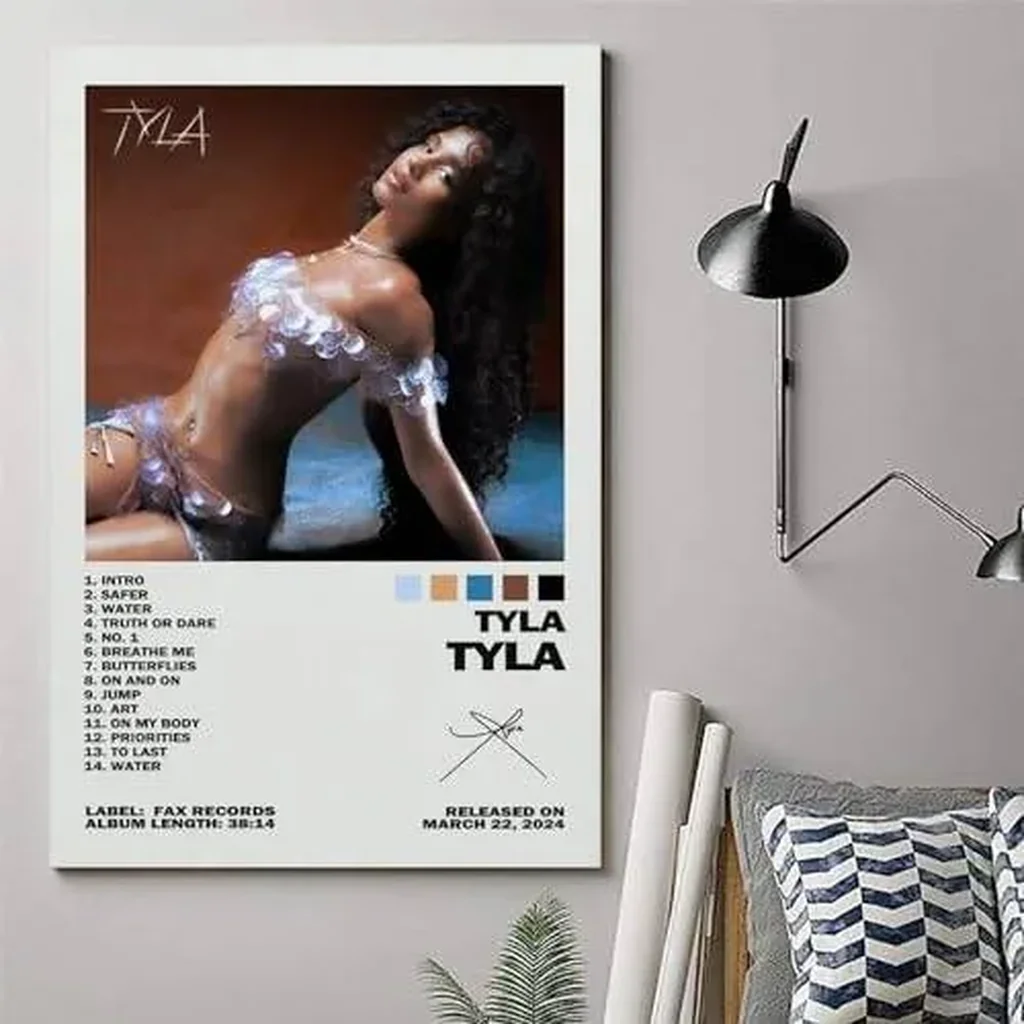 ALAYRA Yuhuangau Singer Tyla Album Poster Canvas Art Painting Decor Wall Posters Bedroom Gym Decorative Gift 16x24inch(40x60cm), Unframe-style-1 01 - Image 5