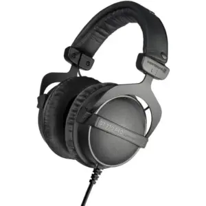 Beyerdynamic DT 770 PRO 250 Ohm Limited Black Edition Studio Headphone, Single-Sided Cable, Robust Spring Steel Headband, Gold Plated Mini Stereo Jack, Black | 718718